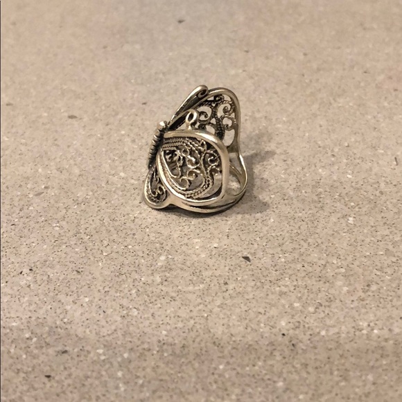Vintage American Eagle butterfly ring, 6 - Picture 2 of 5
